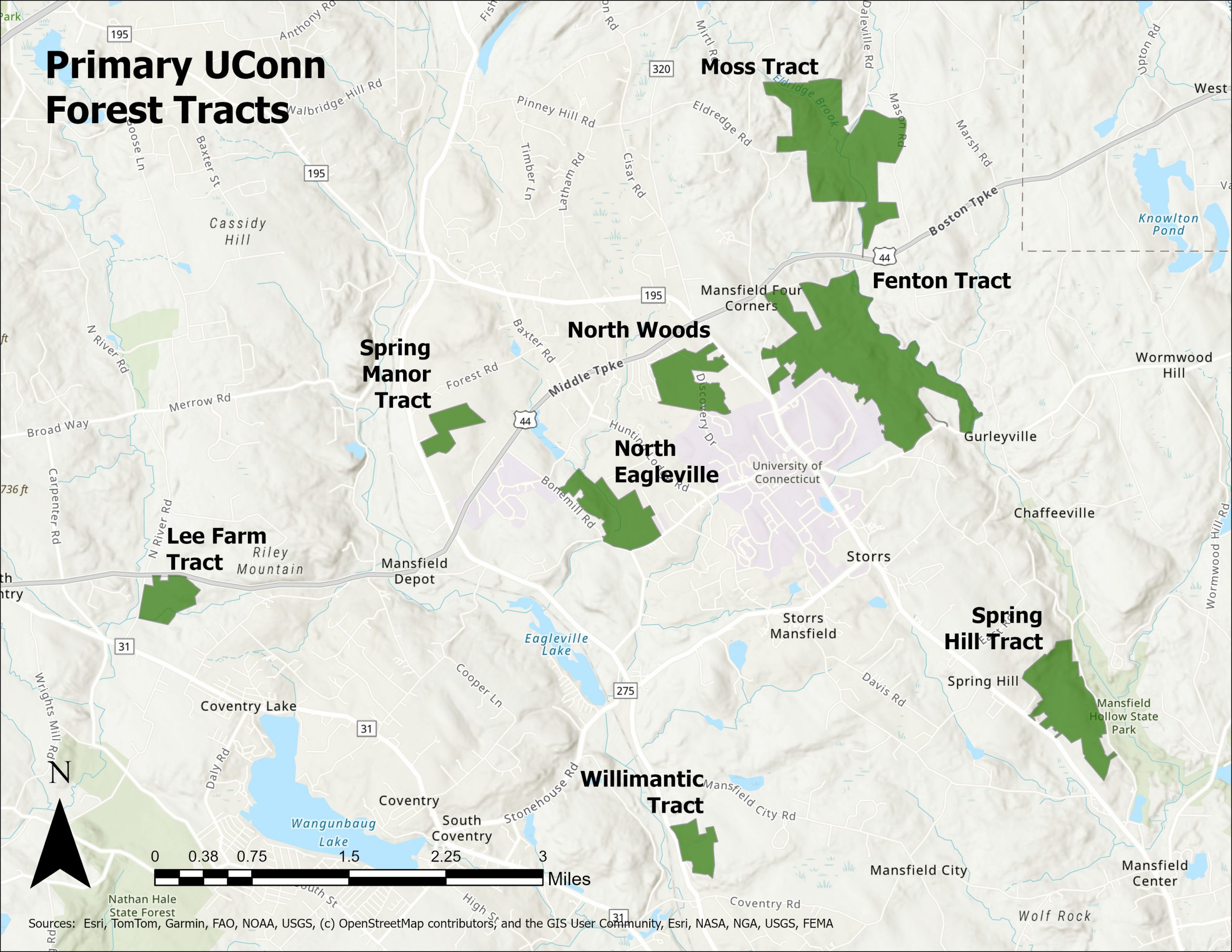 Trailhead Sign for the Fenton Tract